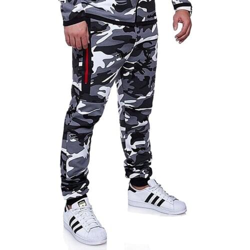 New Mens Casual Camo Pants Cotton Chino Jogger Pants Man Fitted Trace Twill Pants Male Camouflage Trousers 3XL