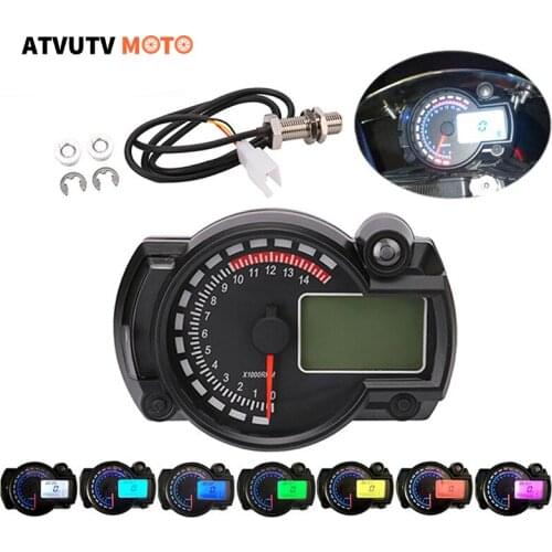 LCD Digital Motorcycle Odometer Speedometer Adjustable MAX 299KM/H Meter FOR Moto Dashboard Motorcycle Speedometer Meter
