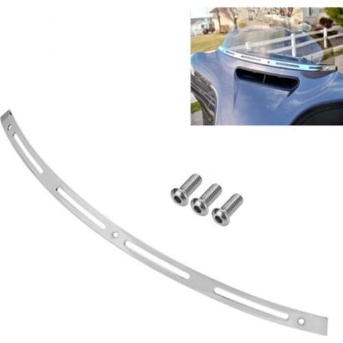 Chrome Windscreen WINDSHIELD TRIM FOR HARLEY TOURING BAGGER BATWING 2014 - UP