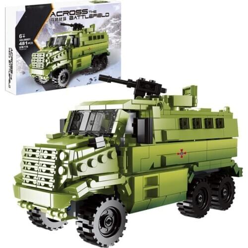 Russia modern military Armored Transport truck batisbricks building block ww2 vehicle model bricks toys for boys gifts