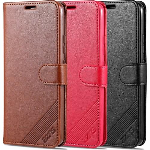 AZNS TPU Leather Wallet Case for Realme 7 7PRO X7 Pro C11 C12 C25 C15 Narzo 20 Pro Narzo30A V5 X XT X2