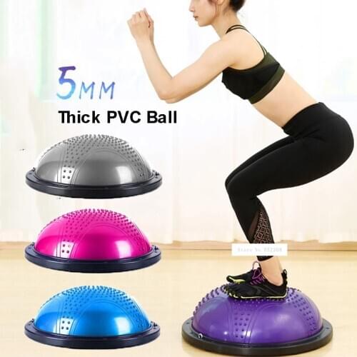 Inflatable Yoga Balance Ball Trainer Strength Training Equipment Yoga Endurance Workout Fitness Ball GYM Sport Exercise Fitball