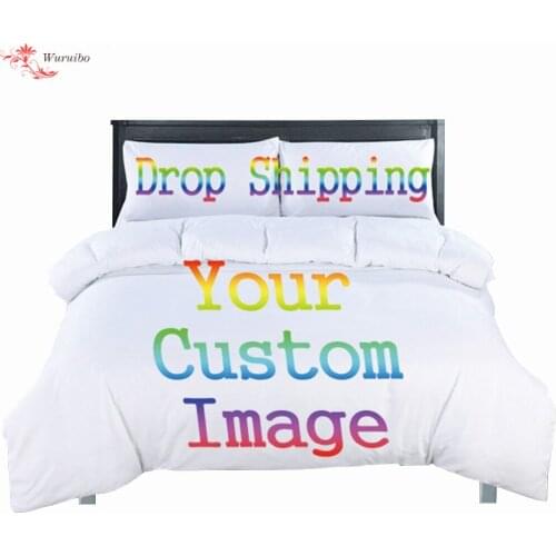 Custom Image Bedding Set Customized 3D Printed Duvet Cover Sets With Pillowcase Twin Full Queen King Size Dropshipping/Wholesale