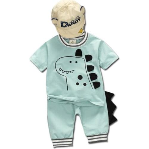 New Summer Baby Boy Clothes Children Girl Cartoon T Shirt Shorts 2Pcs/set Toddler Fashion Casual Clothing Infant Kids Tracksuits