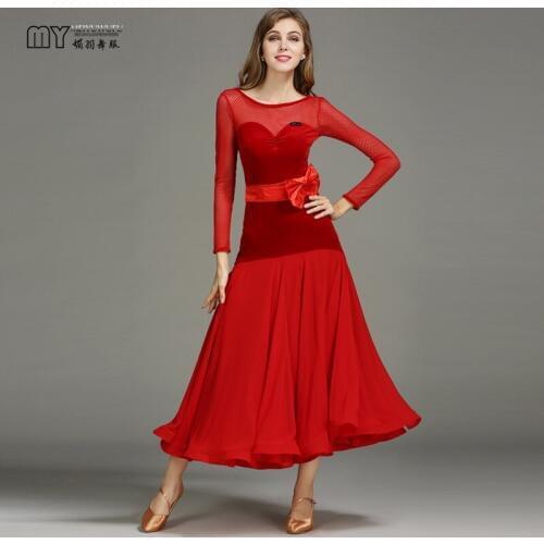 New design Ballroom Dance costumes Woman Modern Waltz Tango dress /standard dance clothes MY752