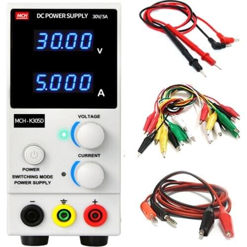 New MCH305D DC Adjustable Power Supply High Precision 4digit display Laboratory Test Mobile Phone Repair Power Voltage Regulator