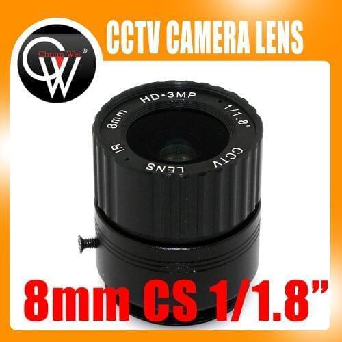8mm cs lens HD CCTV Camera Lens 43 degree 3MP IR HD Security Camera Lens For HD IP AHD HDCVI SDI Cameras CS Mount