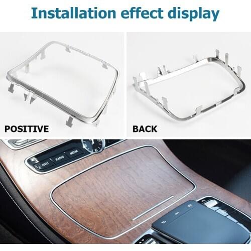 Ashtray Cup Holder Strip Trim Chrome Frame Outdoor Personal Car Parts Decoration for Mercedes Benz E Class W213 15-20