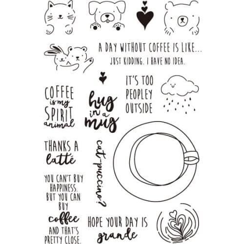 Animal Transparent Clear Stamps for DIY Scrapbooking/Card Making/Kids Christmas Fun Decoration Supplies