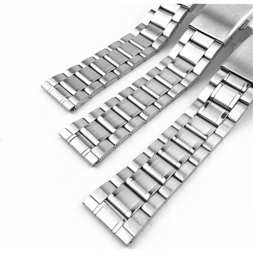 12mm 14mm Stainless Steel Watch Strap 16mm 18mm Watchband 20mm 22mm Replacement Watchband Watch Bracelet Strap Accessories