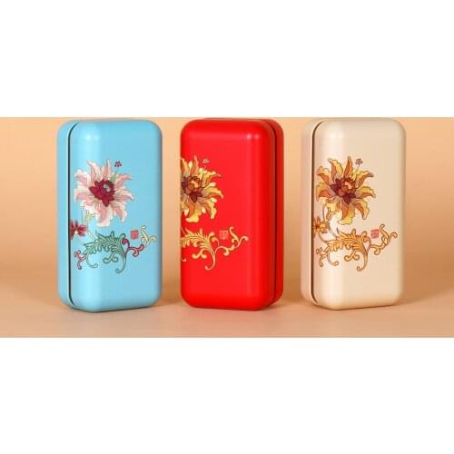 General Square Jar Tea Tinplate Box Creative Middle Empty Metal Cans Chocolate Candy Containers Scented Green Tea Storage Box