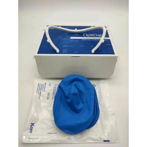 Dental Kerr 3D Rubber Dam OptiDam Posterior Teeth Nipple Teeth Dam Frame 10+1 Easy application