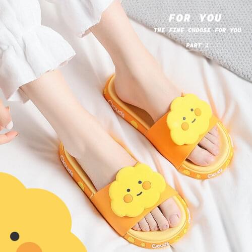 Slippers womens home soft bottom antiskid cute cartoon fashion thick bottom household slippers