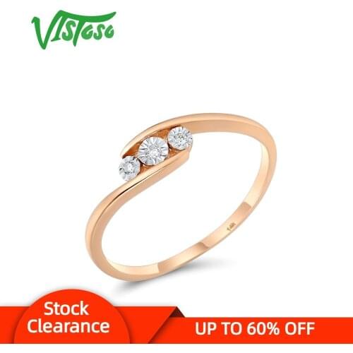 Кольца с кристаллами VISTOSO China At AliExpress