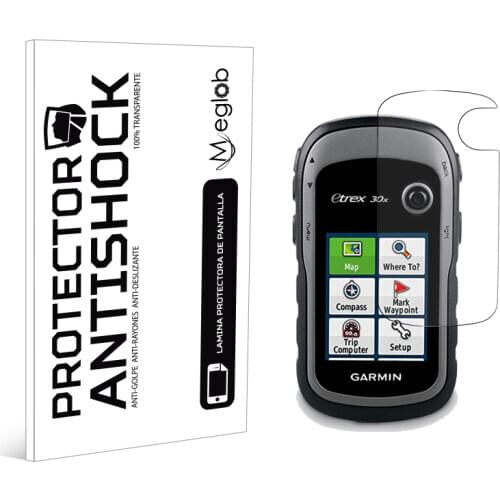 Screen protector Anti-Shock Anti-scratch Anti-Shatter compatible with Garmin eTrex 30x