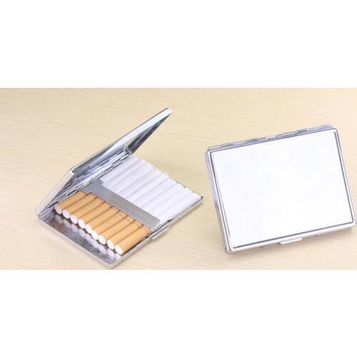 240Pcs Blank 9 Cigarettes Box Case Stainless Steel Tobacco Tube Storage Pocket Box Holder Handy Portable DIY- DHL Free Shipping