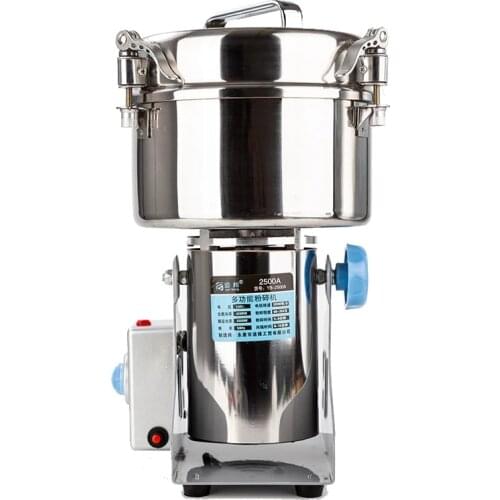2500G 4100W Grains Spices Hebals Cereals Coffee Dry Food Grinder Mill Grinding Machine Gristmill Home Medicine Flour Crusher