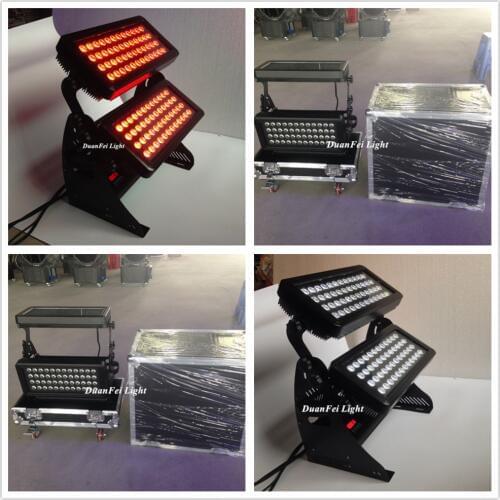 6pieces+Flightcase IP65 LED City Color Outdoor 96x10W RGBW 4in1 DMX LED Wash tower Light outdoor wall washer led dmx512