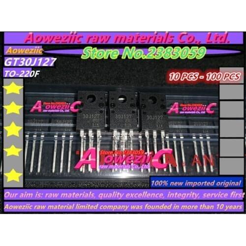 Aoweziic 10 PCS - 100 PCS 100% new imported originaI 30J127 GT30J127 TO-220F LCD power supply