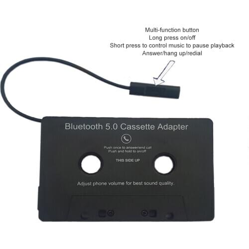 Handsfree Car Cassette Tape Adapter Microphone Bluetooth Mp3 Player Converter MP3/SBC/Stereo Audio Aux Adapter For IOS Android