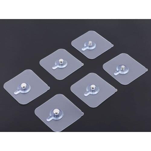 2pcs Seamless Self Adhesive Nail Hook Holder Wall Hanger Hanging kit For Photo Frame Painting Picture Poster Clock No Drilling