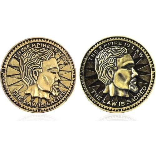 The Elder Scrolls Pendants Keychains Dinosaur Triang Dragon Coin Keychain keyring Pendant Jewelry