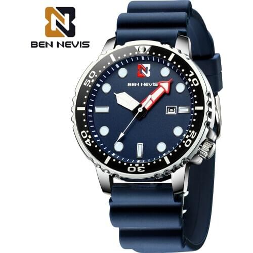 Role Watch Men Quartz Mens Watches Top Luxury Brand Watch Man Blue Silicone Sports Relogio Masculino Waterproof Horloges Mannen
