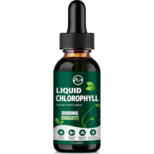 Minch 30ml Pure Liquid Chlorophyll Drops Extract Chlorophyll Liquid Dietary Supplement for Skin Care Hair Care Detox Skin Oil