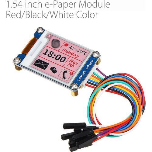 1.54 Inch E-ink Screen Display e-Paper Module Red/Black/White SPI Support Partial Refresh For Arduino Raspberry Pi
