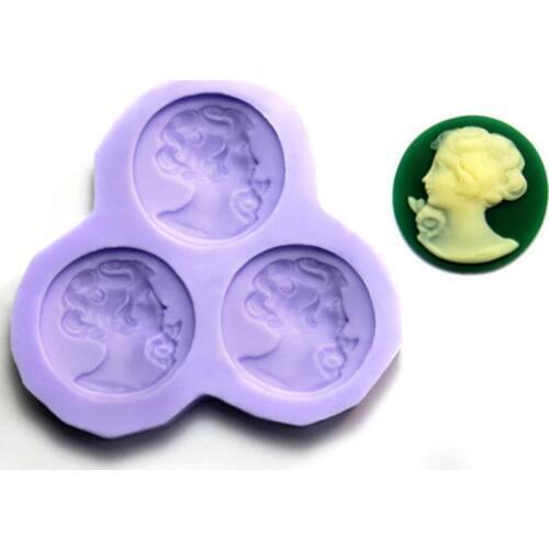 F087 Person Silicone Fondant Mold Gum Paste Cake Decorating cake topper Mould