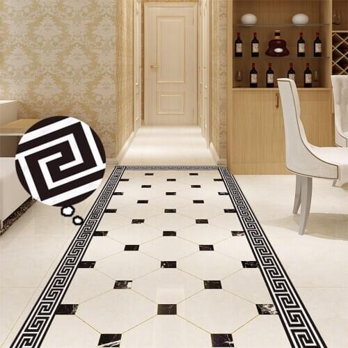 Greek Ornament Wallpaper Borders Wall Sticker Classical Retro Mural Peel and Stick Waterproof DIY Decals Corridor Home Decor