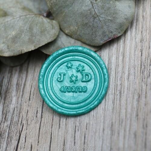 Custom initials with star wedding wax stamp ,Custom Wax Seal Stamp Kit,personalised wedding invitation seals,wedding gift