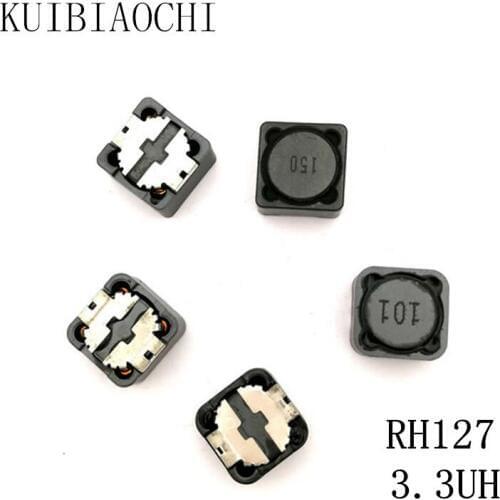 10pcs/LOT CDRH127 CD127 3.3UH Chip inductor 12*12*7mm 3.3uH 3R3 SMD Power inductor