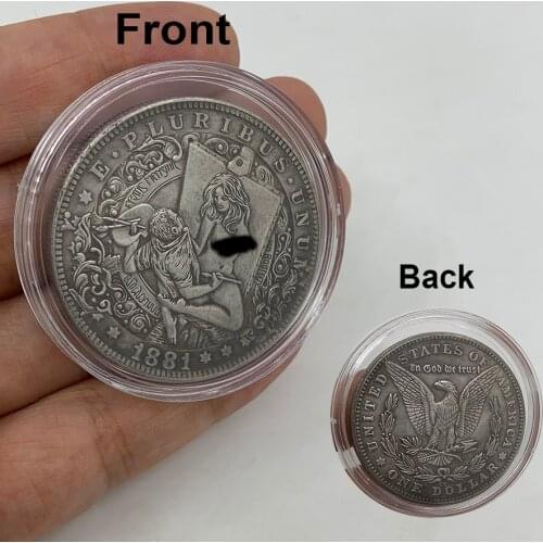 1881 E PLURIBUS UNUM coin united states of american Collectible classic coin usa one dollar souveniro coin