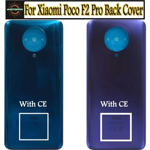 ORIGIANL For Xiaomi Poco F2 Pro Back Battery Glass Cover Rear Housing Door Case For Poco F2 Pro Battery Cover Pocophone Replace