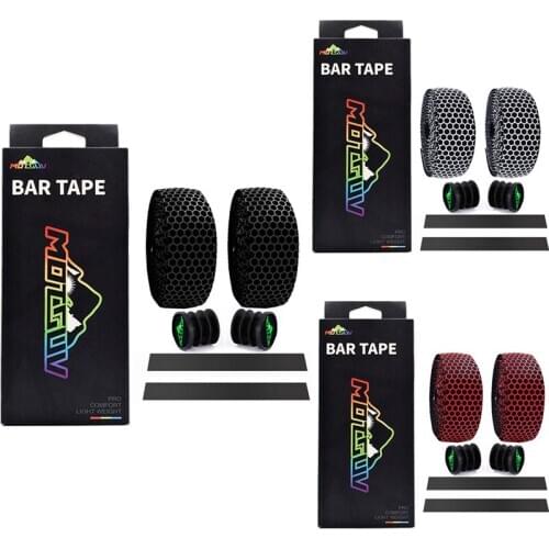 MOTSUV Bicycle Handlebar Tape Road Bike Silica Gel Tape Soft Breathable Bike Handlebar Tape MTB Fixed Gear Belt