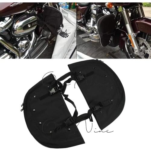 Motorcycle Soft Lowers Chaps Leg Warmer For Harley Softail FLSTC Fat Boy Models Equipped With Engine Guard 1965-2020 Leg Bag