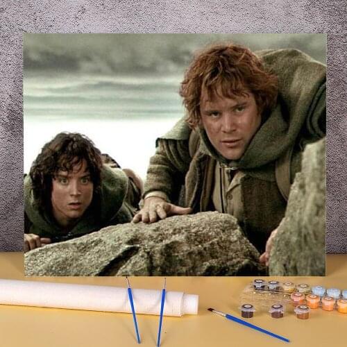 Stranger Things Stills Coloring By Numbers Painting Kit Acrylic Paints 40*50 Paiting By Numbers Home Decoration For Kids Art