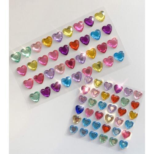 3D Shining LOVE Diamond Stickers Beautiful Sticker Toys For Children On Scrapbook Phone Laptop Gifts Cute Stationary