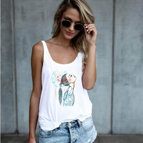 Dreamcatcher Girl Patch T-shirt Printing Heat Transfer Stickers Iron On Applique for Clothes A-level Washable Thermal Patches