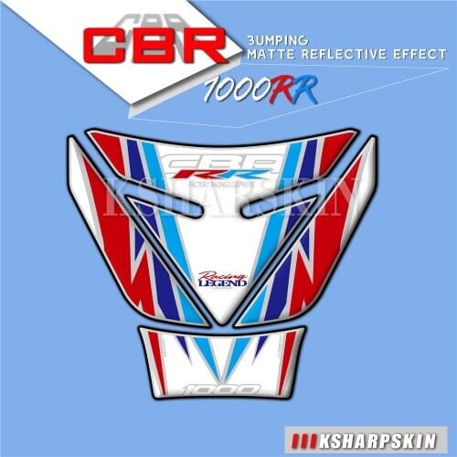 New 3D motorcycle fuel tank pad fish bone protection decal for Honda CBR1000RR CBR 1000RR 2008-2016