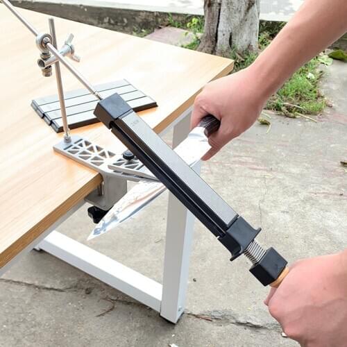 NEW Fixed angle knfie sharpener Sharpening system 4 Diamond stone Angle guide blade sharp Apex edge kitchen bar Double-sided