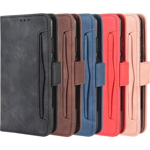 With Card Pocket Solid Luxury Wallet Case for Motorola E7 Power G8 G9 Play 2021 G Stylus One 5G Ace Fusion Plus G30 G10 Cover
