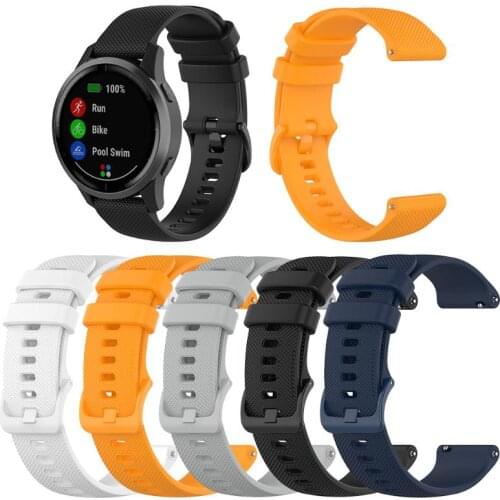22mm Silicone Wristband Environmental Protection and Durability Watch Bracelet Strap Replacement for Garmin Vivoactive 4