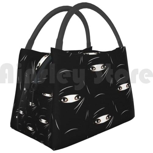 Cooler Lunch Bag Picnic Bag Niqab Burqa Burkha Bourkha Burka Burqu Niqab Islamic Islam Muslim Woman Women Eye