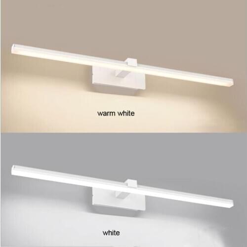 Nordic mirror front light led bathroom moisture-proof wall light 9W/12W simple bathroom long strip aluminum mirror light