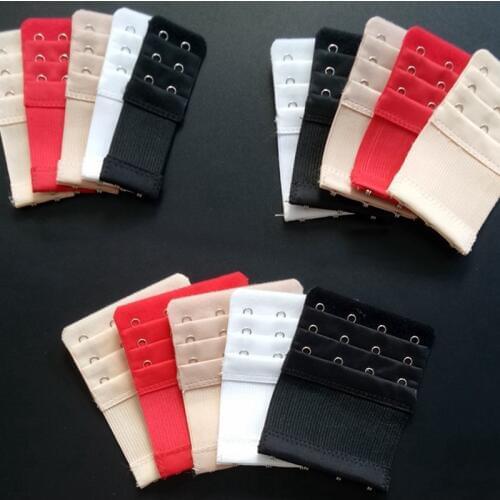 Sexy 4 Pcs 2 Hook Bra Extender For Womens Elastic Bra Extension Strap Hook Clip Expander Adjustable Belt Buckle Underwear