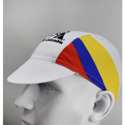 Coffee De Columbia Cycling Cap Men And Women Bike Wear Headdress Cycling Hat Caps Road Mountain Bike Race Headwear