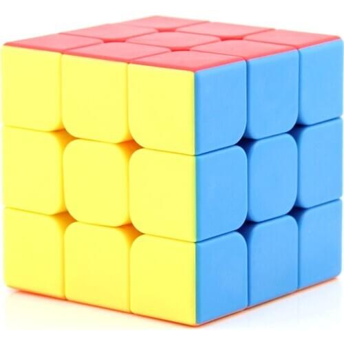 MF3S 3x3x3 Stickerless High Speed Magic Cube Twist Puzzle Toy Brain Teaser 3D IQ Game ABS 3x3 Magico Cubo Moyu 56mm Ultra-Smooth
