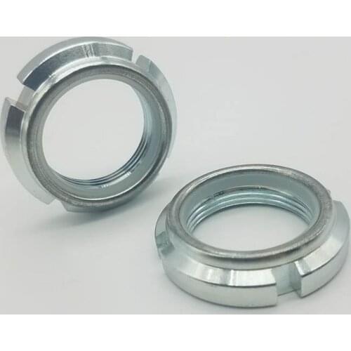 1pcs M40-M75 fine teeth nylon U-shaped self-locking circle nuts metal steels sheet bearing anti-loose lock nut